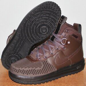 Nike Lunar Force 1 Duckboot Boots Mens 7 Womens 8.5 Baroque Brown
